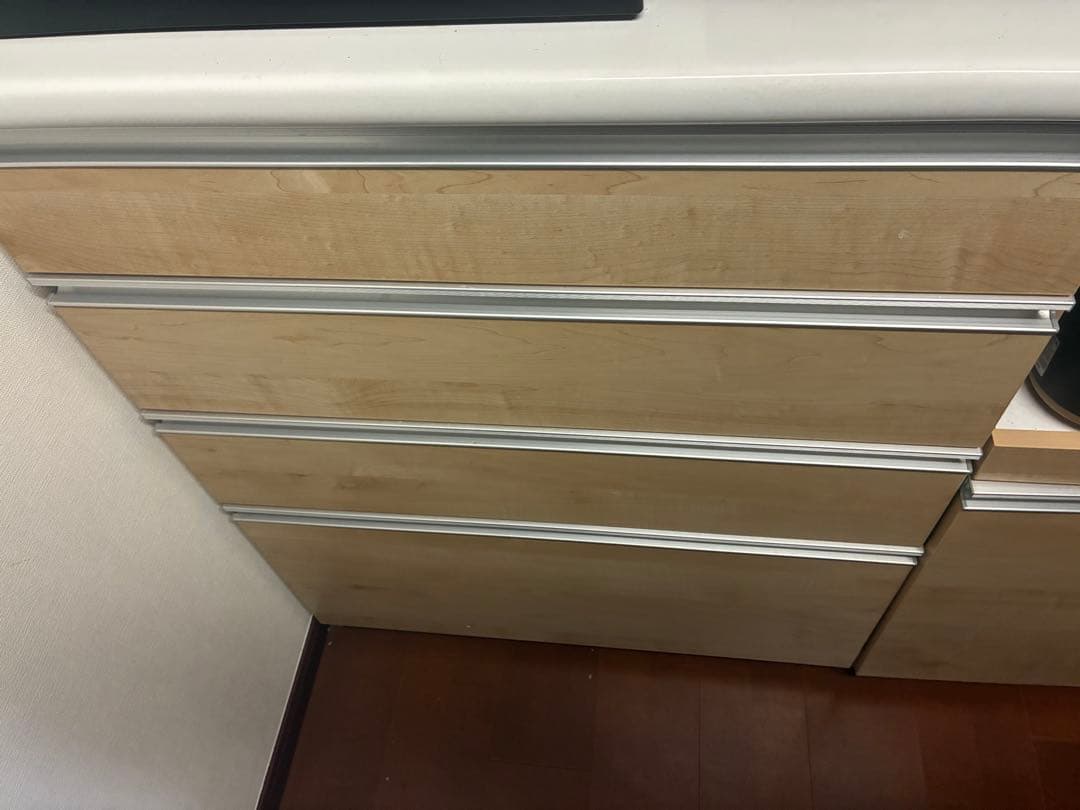 大川家具 キッチンカウンター 食器棚 幅120cm 高さ100cm