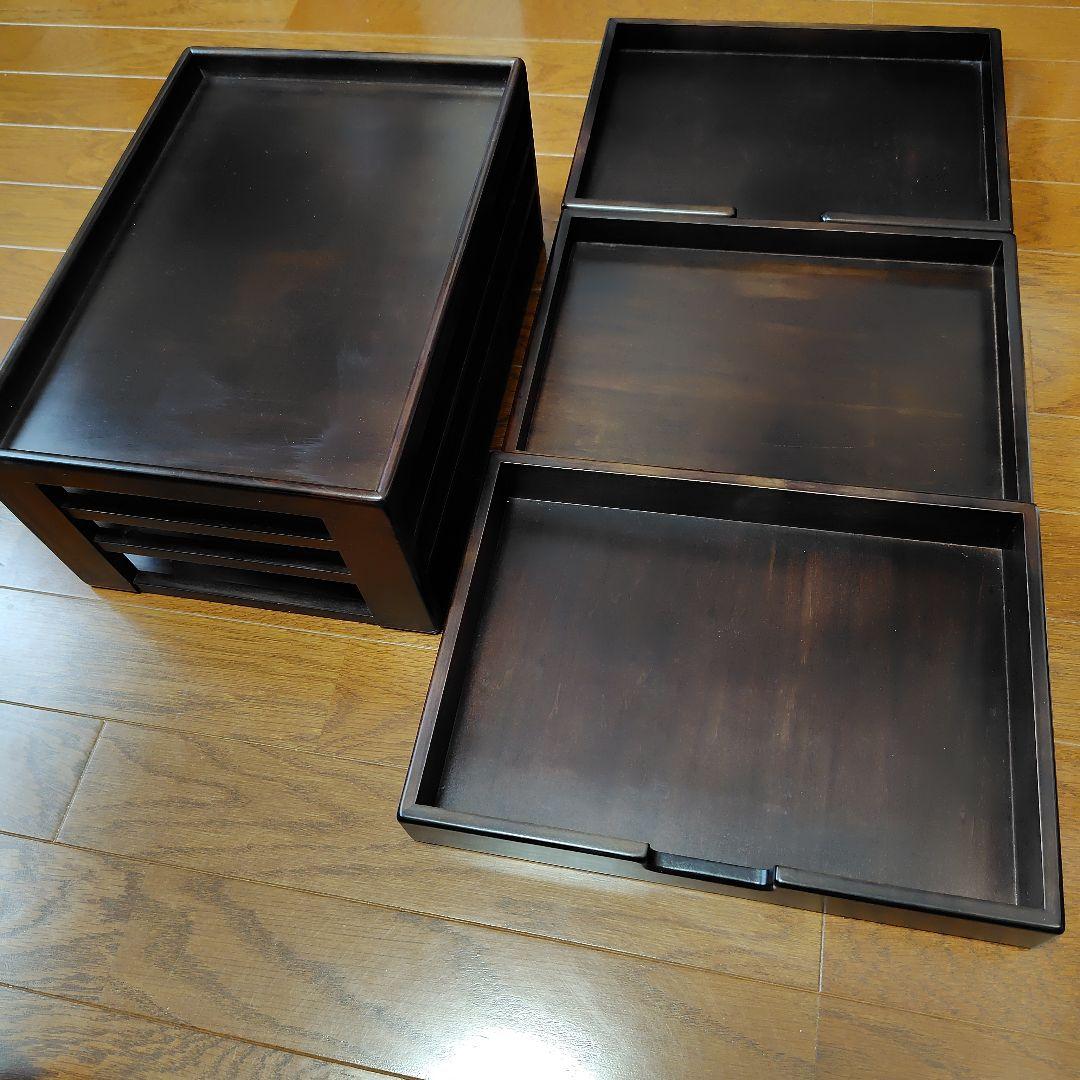 豊岡クラフト 森林楽 (美品) 素敵な 書斎 A4書類シェルフ、小物・文具入れ