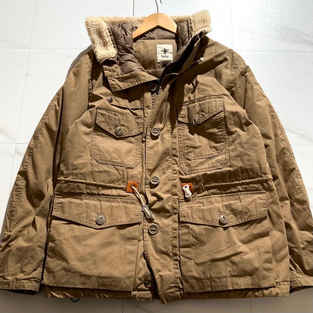 入手困難✨ フォックスファイヤー ダウンジャケット ミリタリー ブラウン系