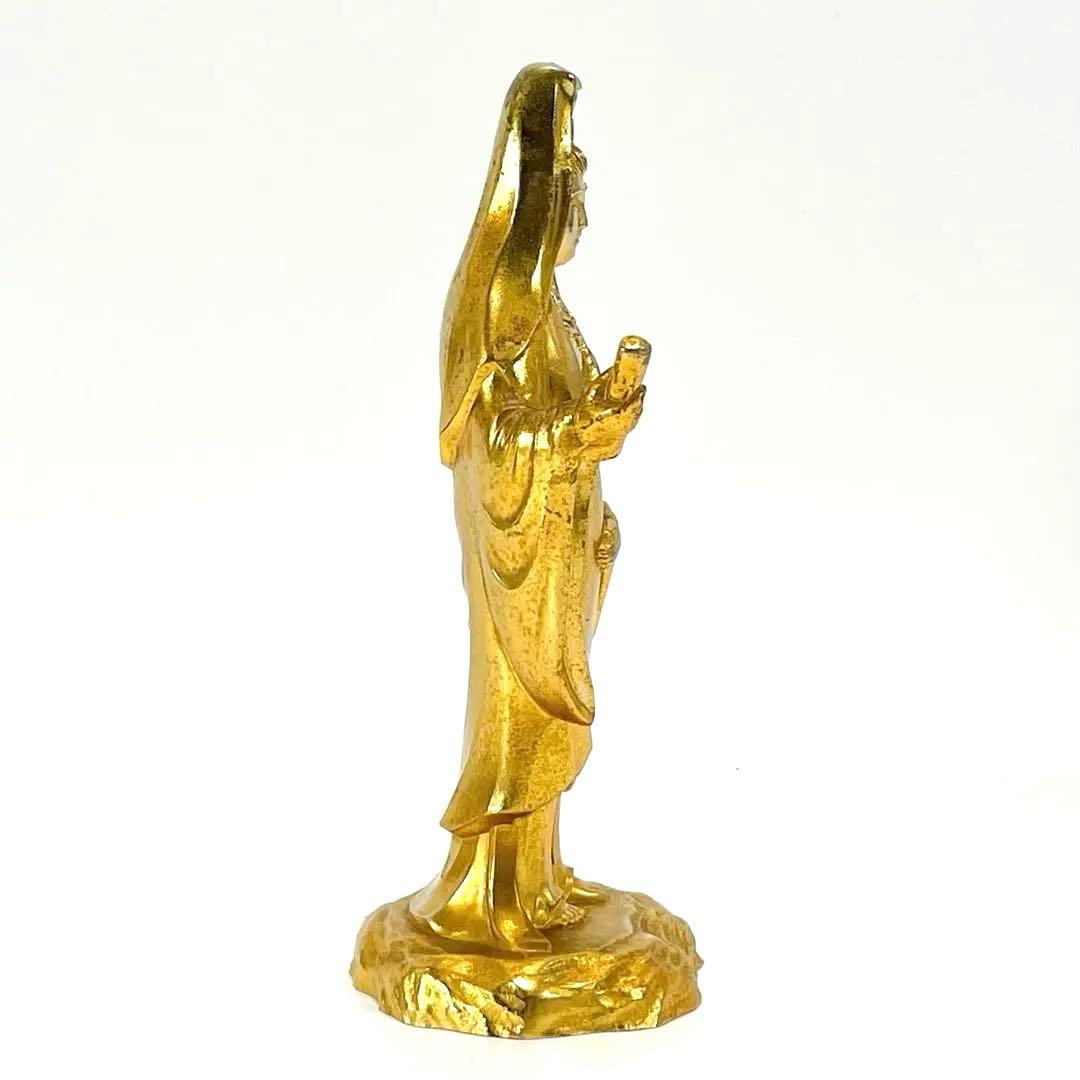 観音菩薩像 白衣観音像 牧田秀雲 作 仏像 立像 銘 仏像美術 工芸 菩薩 菩薩