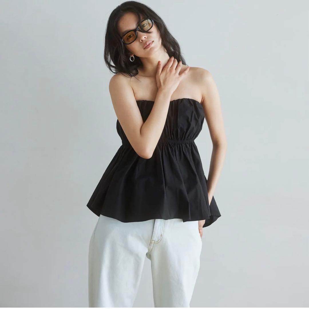 ウエストShapeパッドinベアトップス　S size