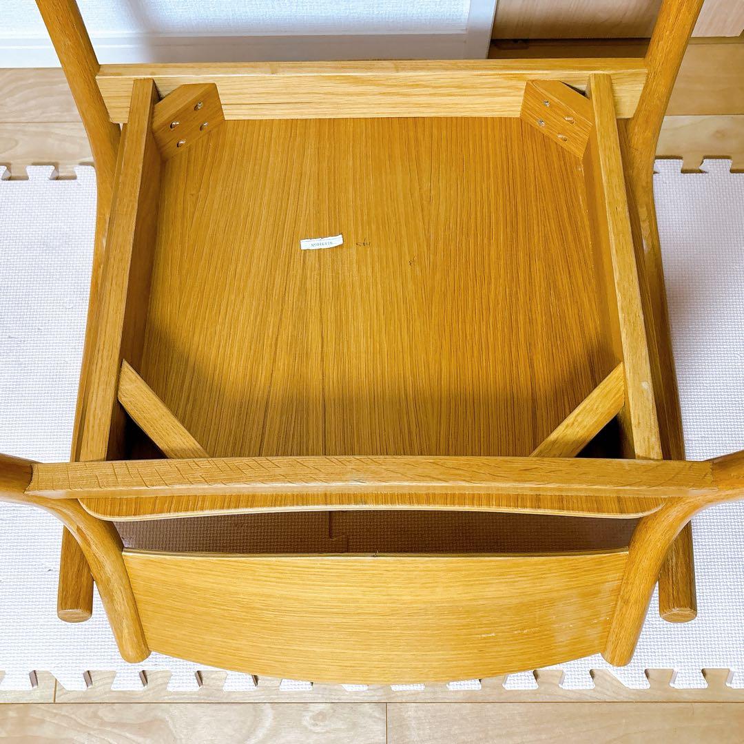 無印良品 オーク材 ラウンジアームチェア 一脚