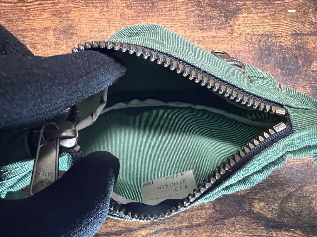 【MONCLER】80s ウエストポーチ アシックス期 カーキ 正規品