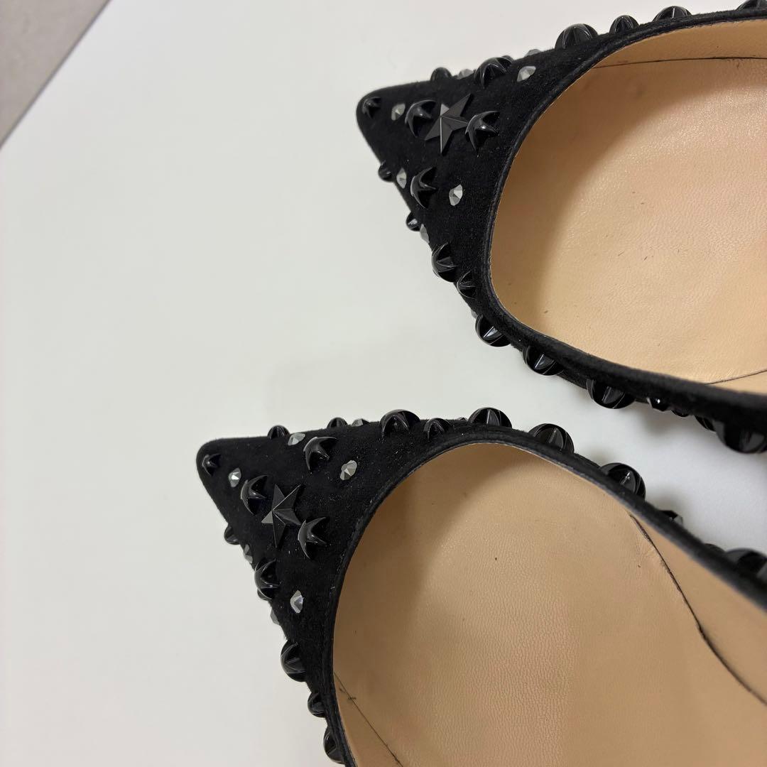 JIMMY CHOO ジミーチュウ☆スタースタッズポインテッドトゥパンプス