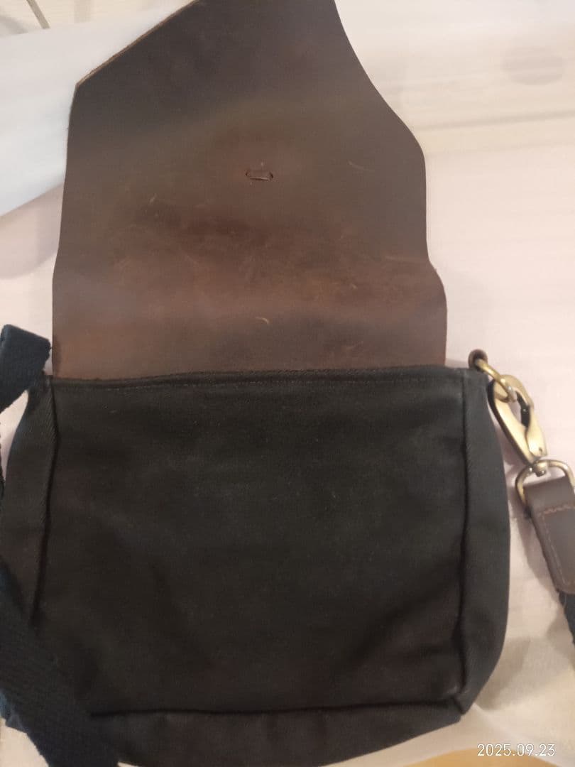 jas m-b 手作りのレザーキャンバスバッグ