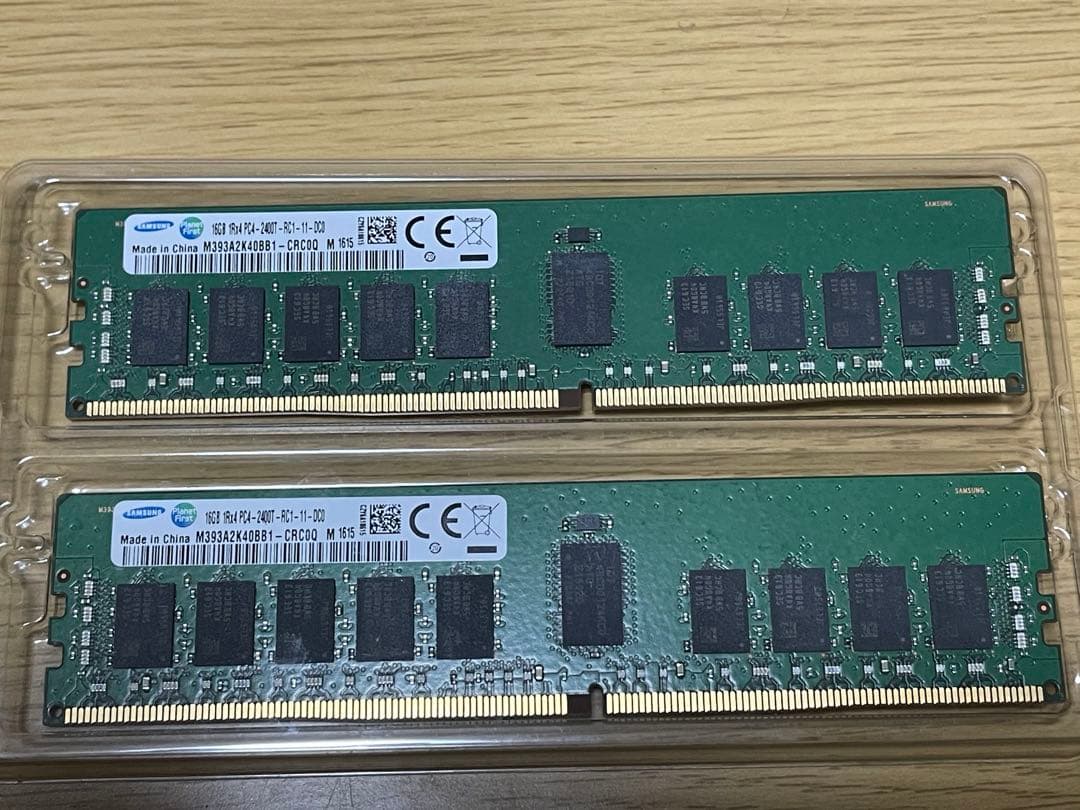 DDR4 16GB×2枚 サーバー用 ECCメモリー
