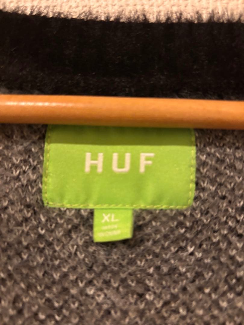 XL！HUF ハフ FEELS GOOD カーディガン