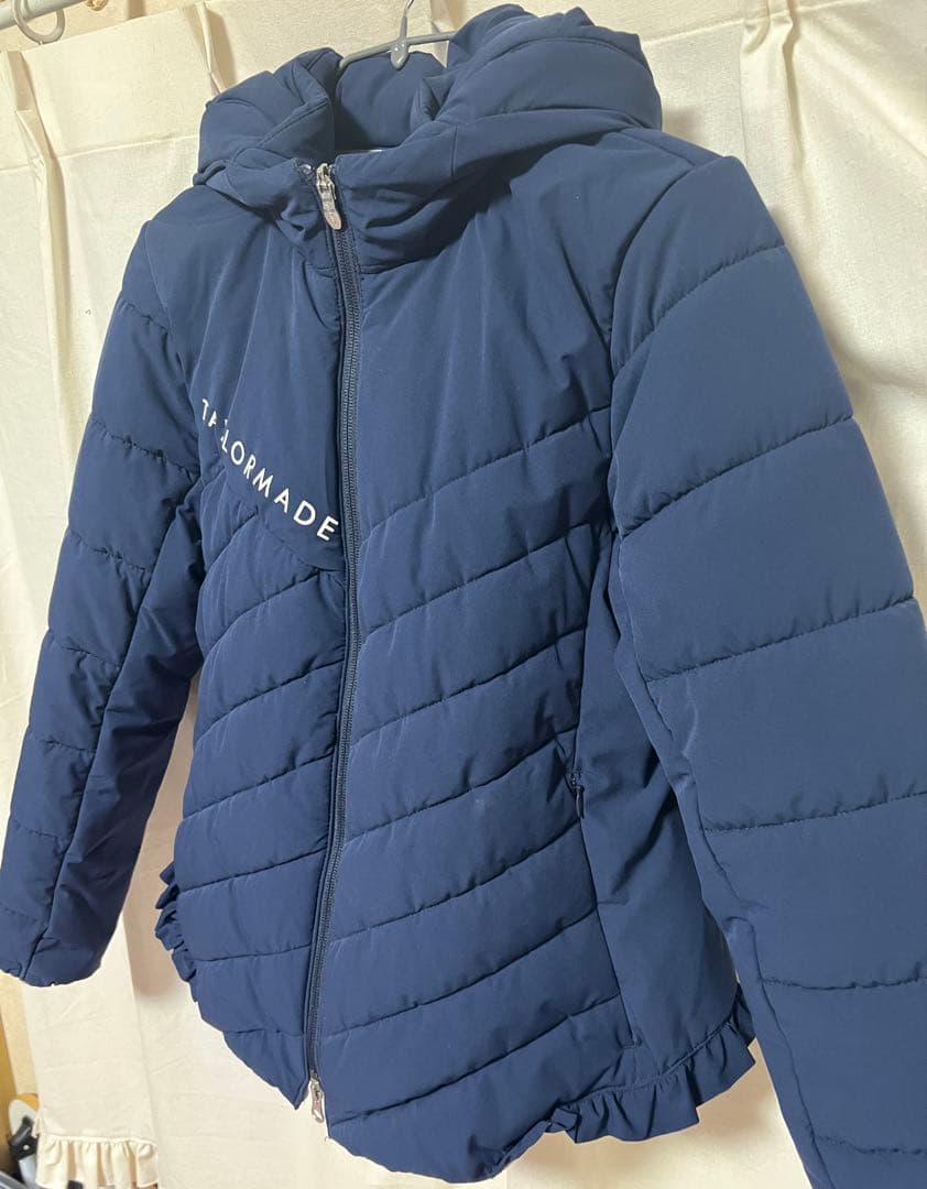 TAYLORMADE ネイビー ダウンジャケット 中綿ジャケット　フード付き　L