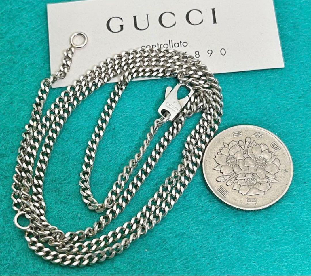 美品　GUCCI 2.5ミリ 喜平チェーンネックレス