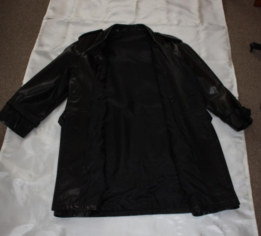 ★牛本革トレンチコート（日本製)