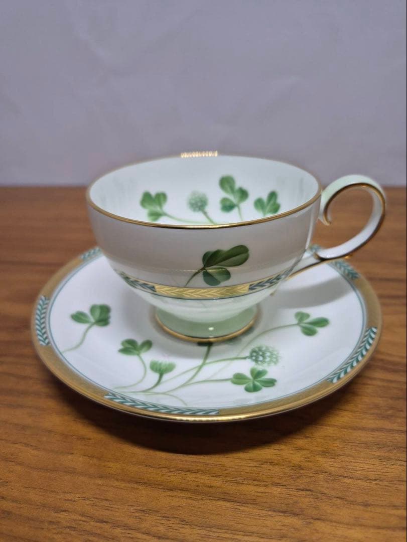 ★超希少★Noritake ノリタケ 『しろつめくさ』金銀セット ハンドメイド