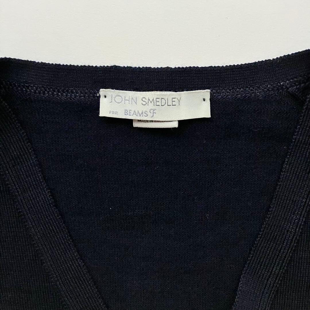 JOHN SMEDLEY Beams カーディガン S ブラック