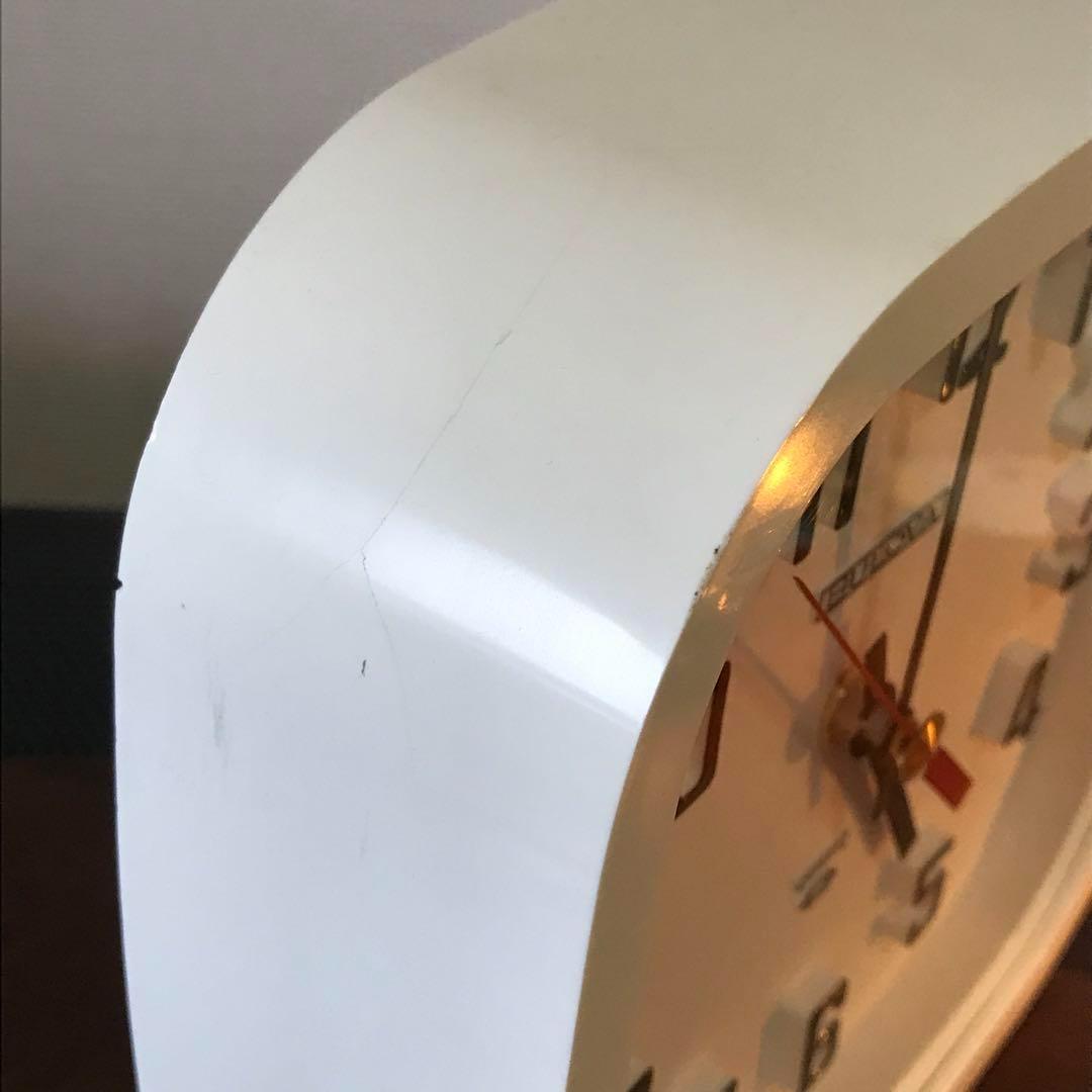 70ｓ☆ブローバ☆掛け時計☆置時計☆ホワイト☆ミッドセンチュリー☆アンティーク