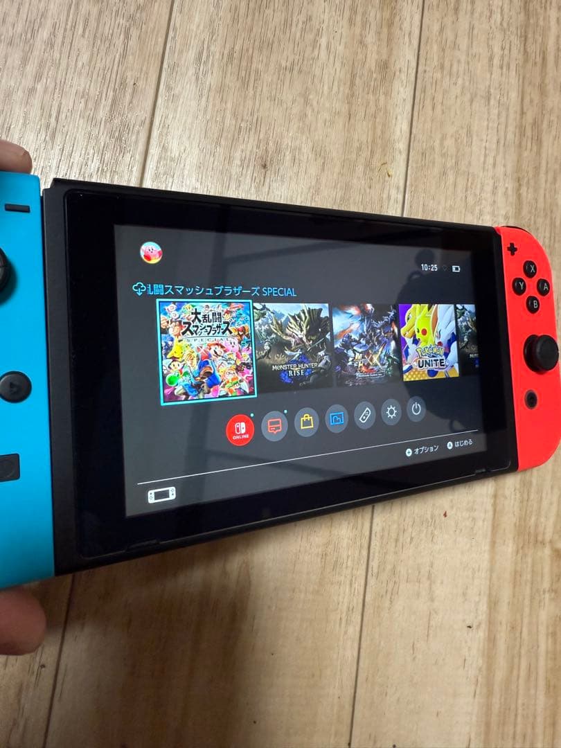 Nintendo Switch 本体 青/赤 充電器付き