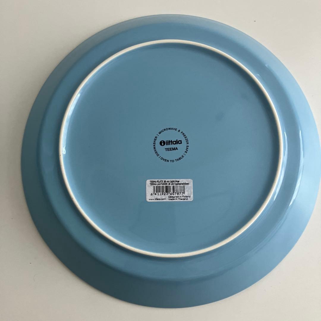新品イッタラ　ティーマ26cm プレート　ライトブルー２枚