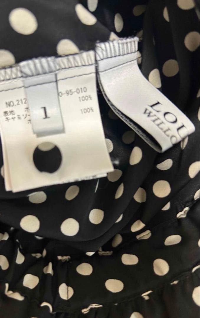 allureville ルルウィルビー デシンドットフリルボウタイワンピース