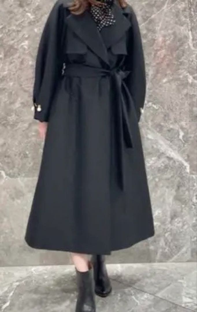 allureville ルルウィルビー デシンドットフリルボウタイワンピース