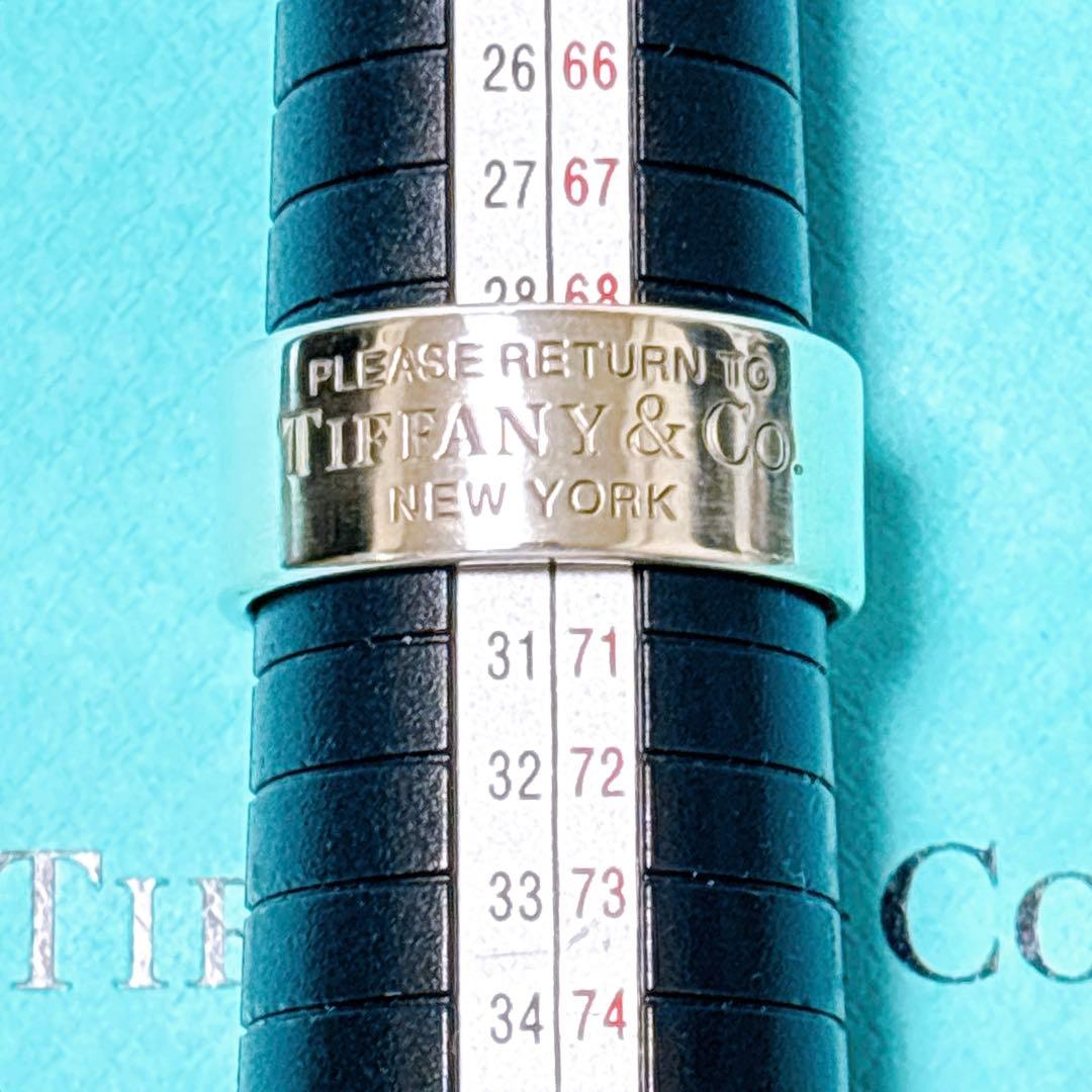 【美品】29号 希少ティファニー リターントゥ ワイドリング シルバー925