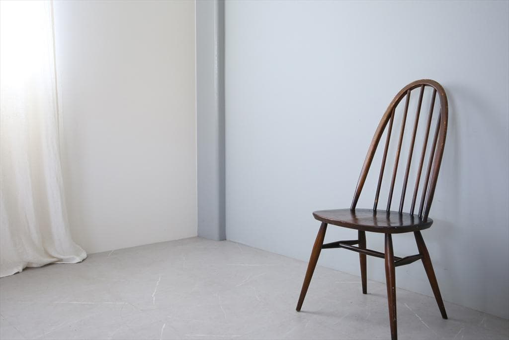 英国アンティークアーコールクエーカーチェア/ダイニングイス(89-115-1)