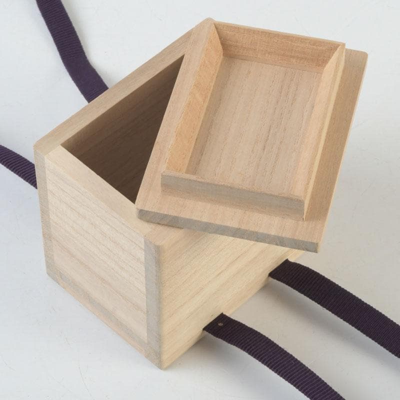 茶道具　加賀蒔絵師　国本勝彦作　黒柿　竹林蒔絵　割香合　共箱　V　9846