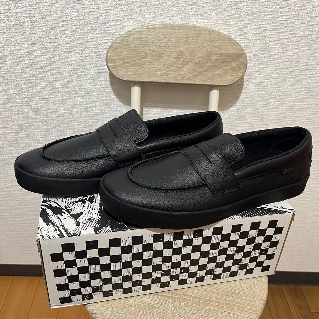 Vans スケートローファー　レザー　30cm ブラック　プロモデル　完売