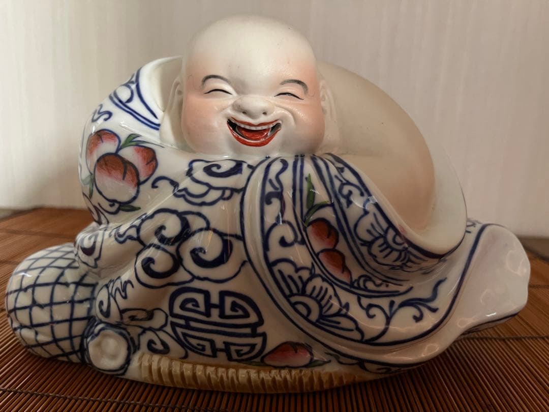 景徳鎮　布袋様置物