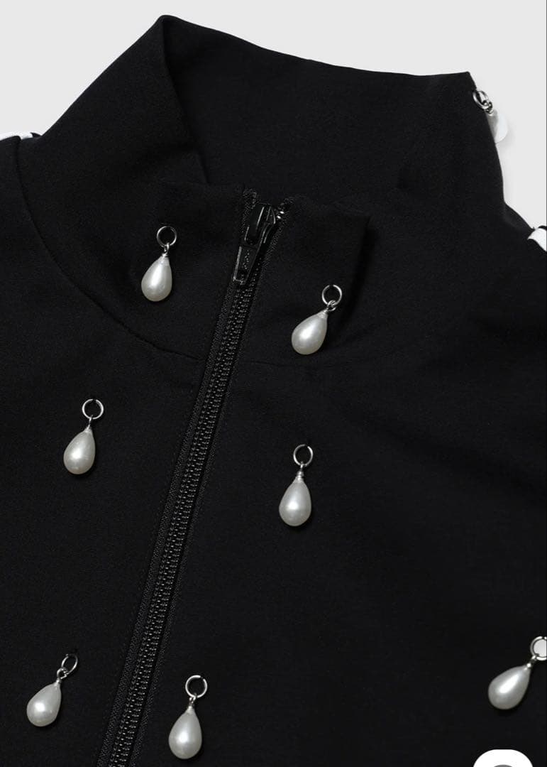 【大値下げ】JOSEMOON JERSEY パールジャージ38サイズブラック