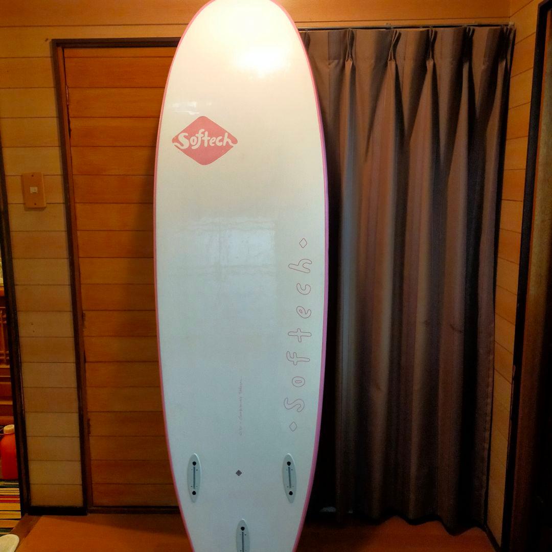 Softech サーフボード 6'6\" ピンク/ホワイト