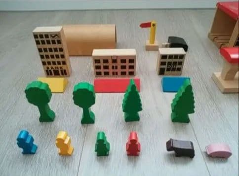 専用♡MICKI ミッキィ 汽車 レール 線路 木製 大容量 格安