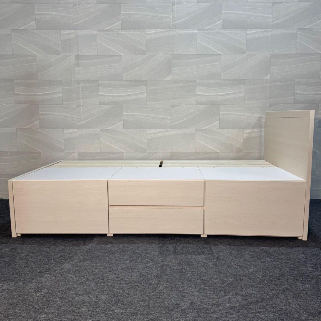 ニトリ シングル ベッドフレーム ジオチェスト 収納 格安 d4557