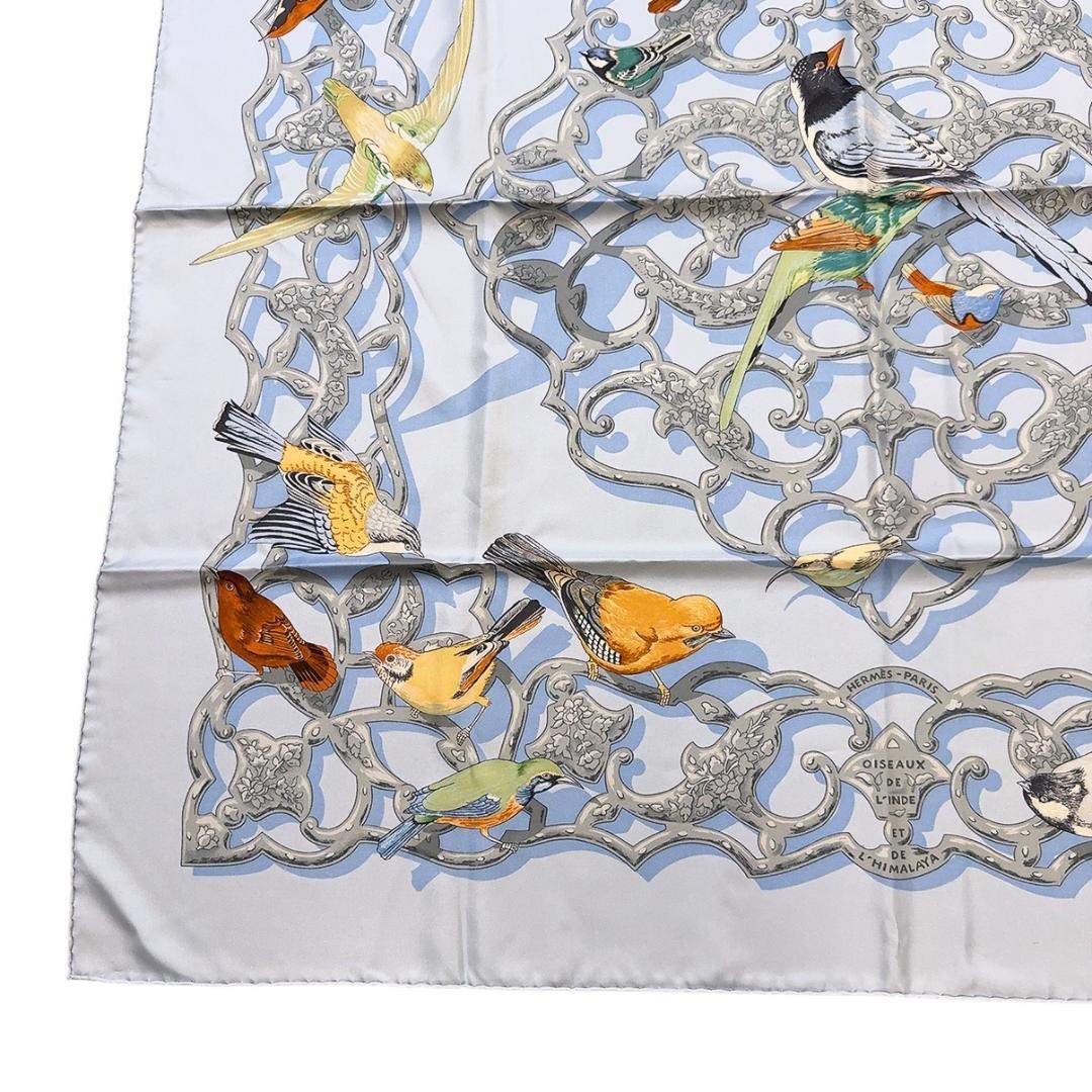 ◇エルメス◇シルク/カレ90/インドとヒマラヤの小鳥たち/スカーフ/タグ付き