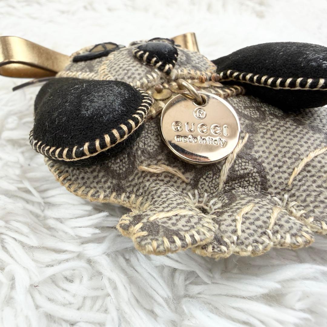 ✨極美品✨ グッチ グッチョリ ビークルサム GG柄 キーリング キーホルダー