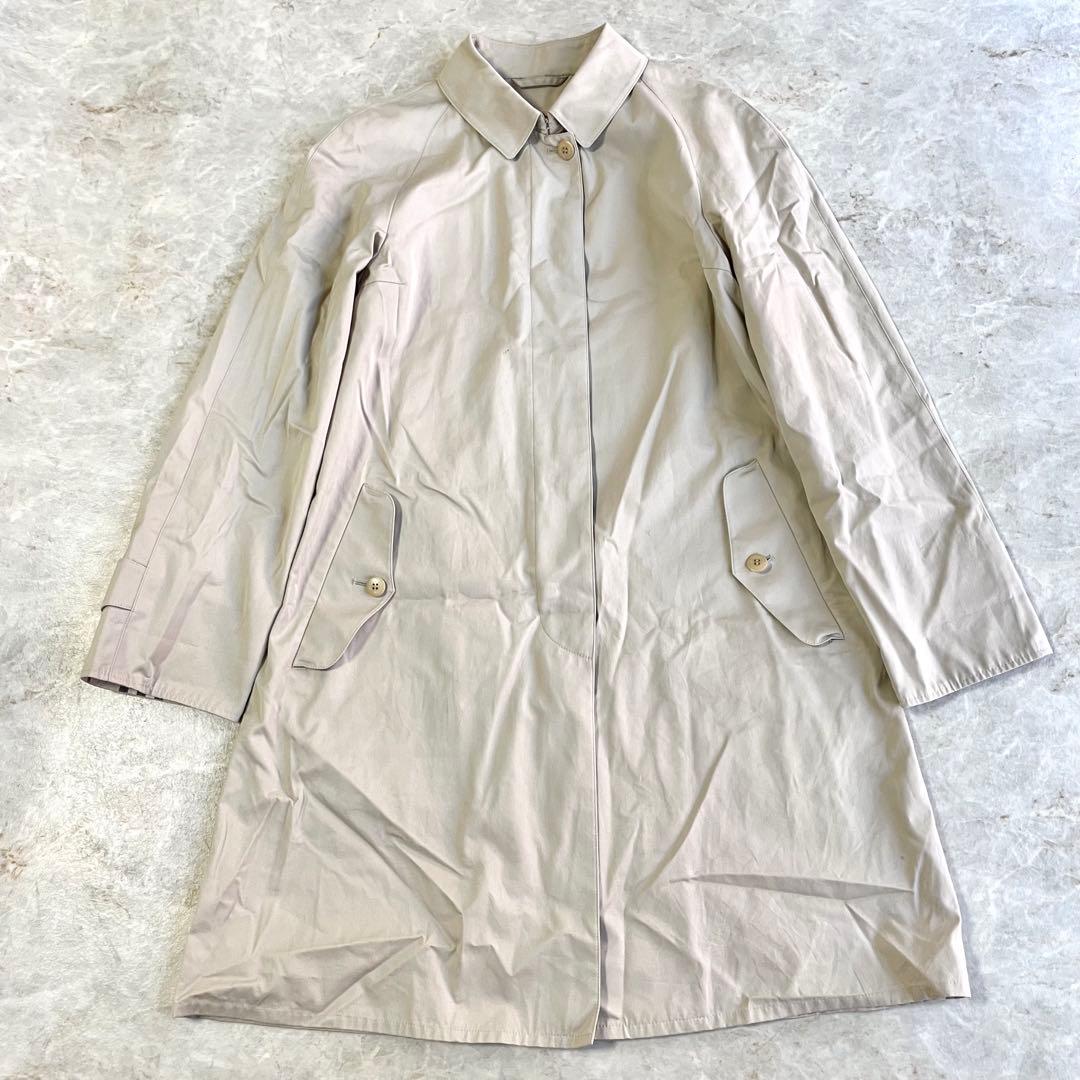 BURBERRY LONDON コットン混 ノバチェック ステンカラーコート