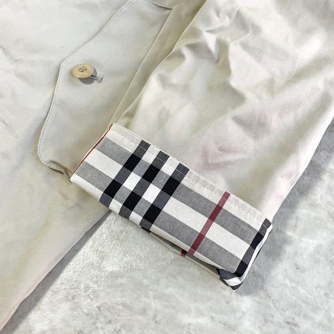 BURBERRY LONDON コットン混 ノバチェック ステンカラーコート