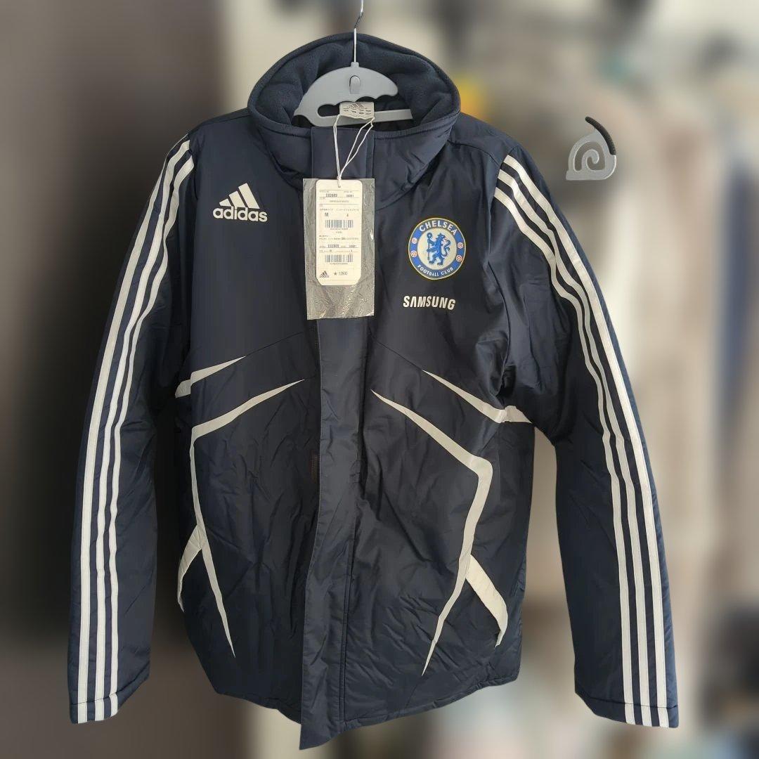 新品 タグ付き CHELSEA 【 adidas 】ベンチコート M ネイビー