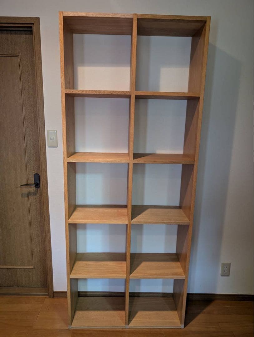 【送料込】無印良品 Muji スタッキングシェルフオーク材 木製棚家具
