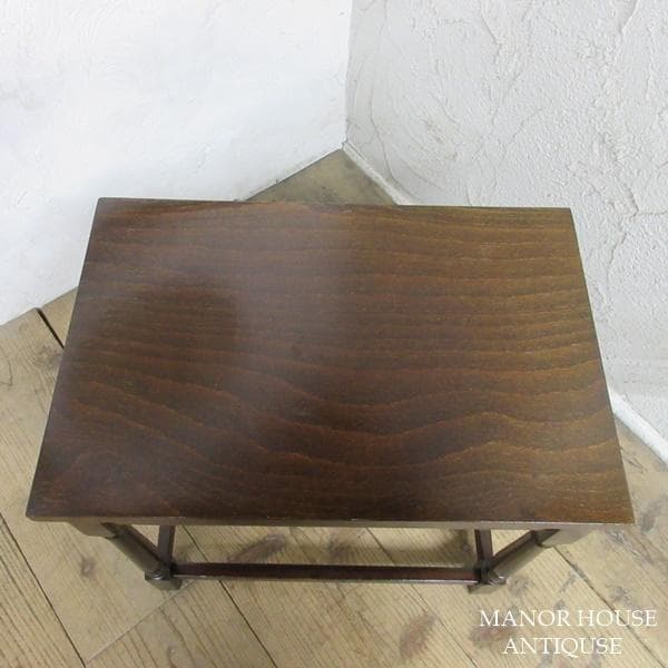 イギリス アンティーク 家具 ネストテーブル サイドテーブル 3台組 6395d