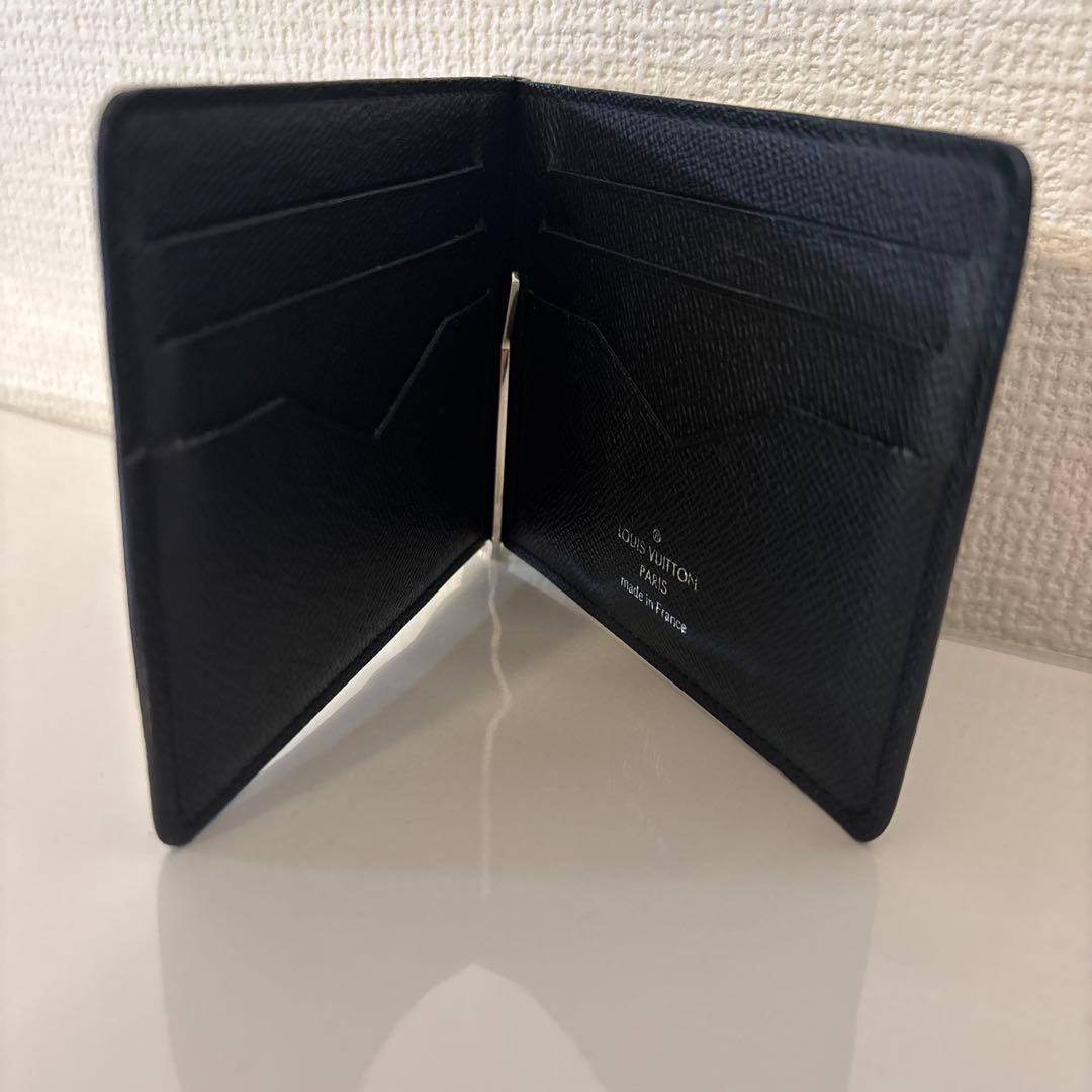 LOUIS VUITTON エピレザー マネークリップ ブラック
