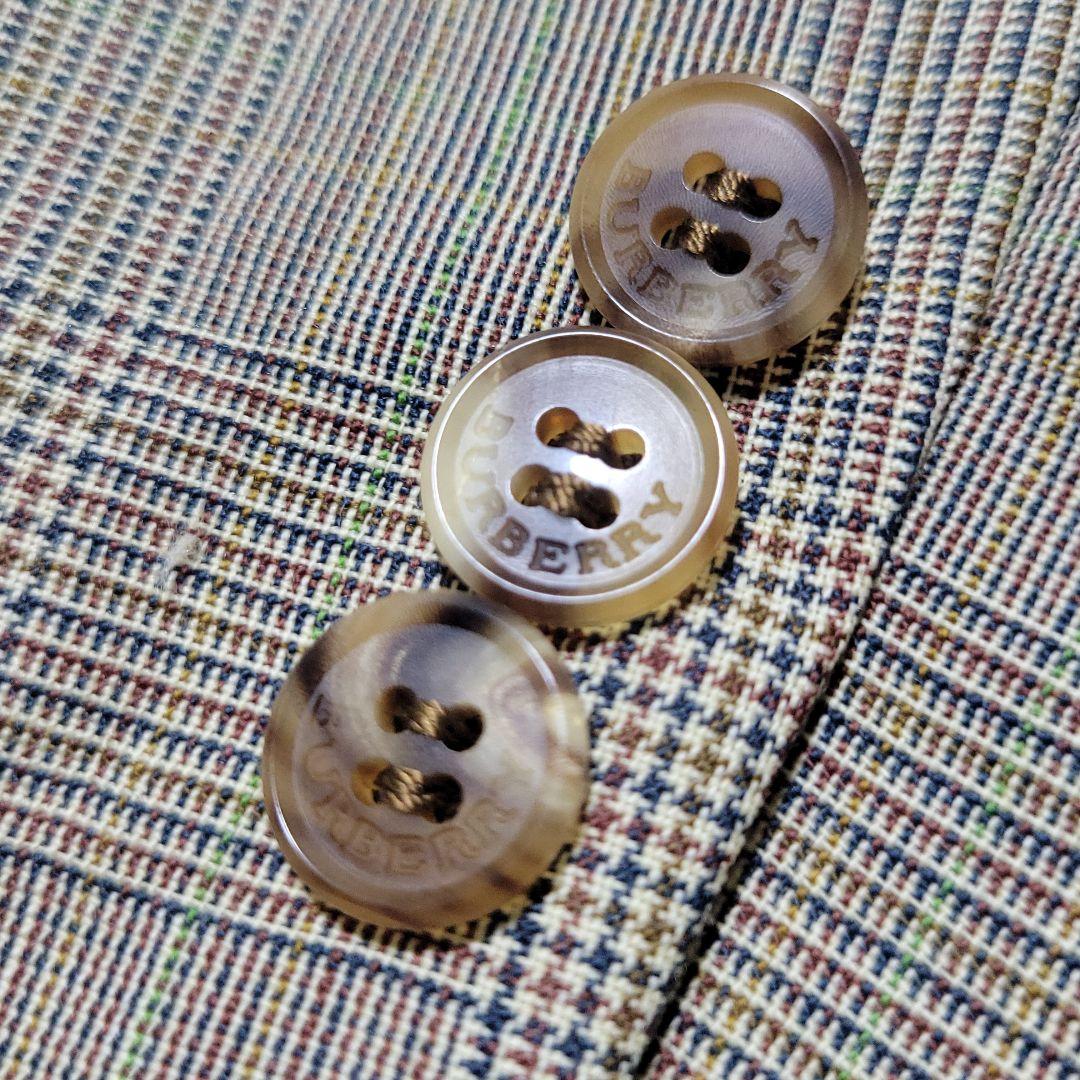 【美品】バーバリー　パンツ スーツセットアップ シングル 2B グレンチェック