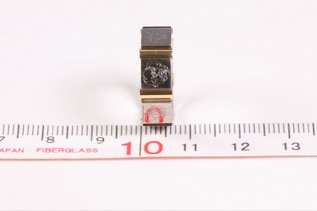 チタン K18 七福神 刻印 リング 指輪 10号 TITAN【CM368】