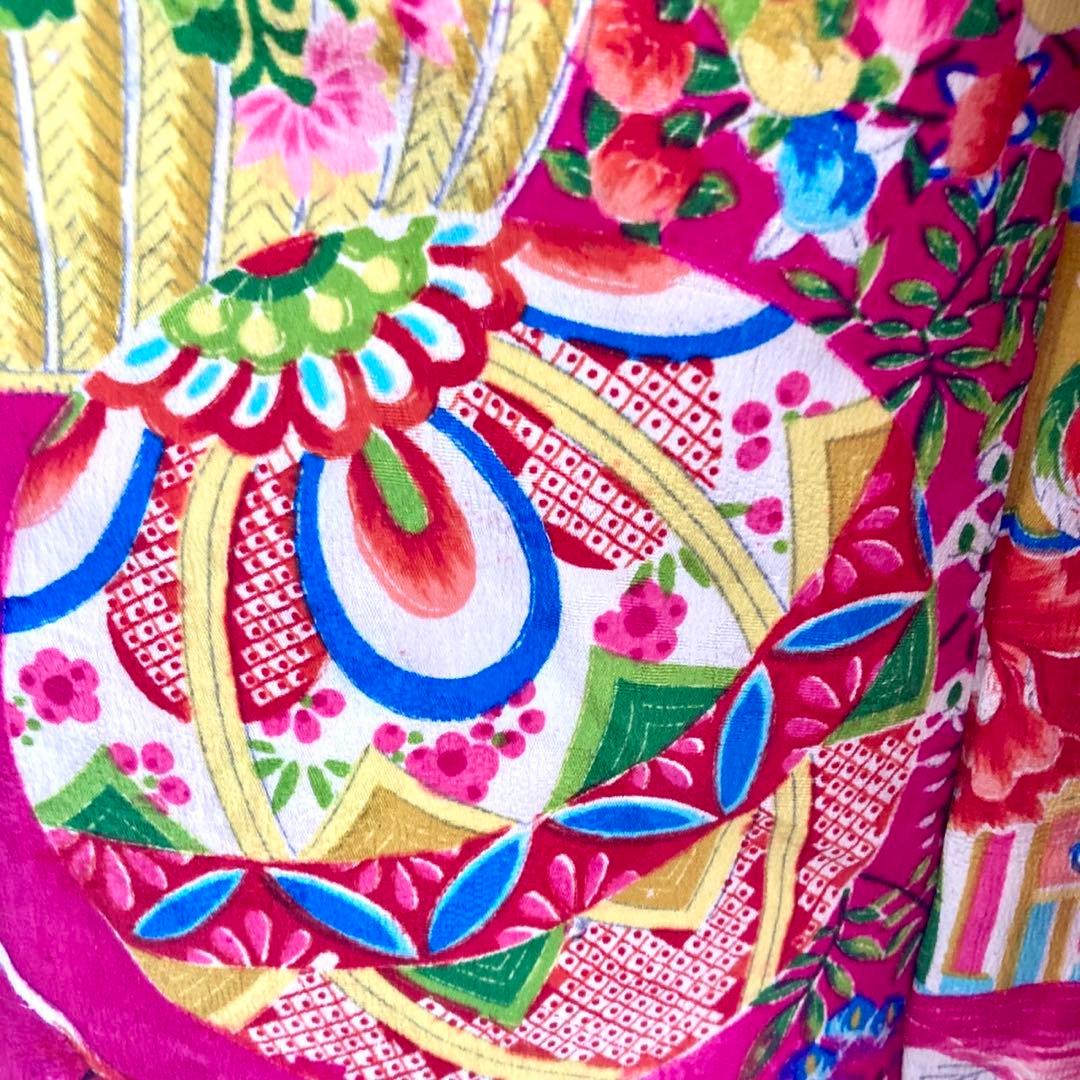 アンティーク3歳 女の子 子供着物 七五三 アンティーク着物 NO2