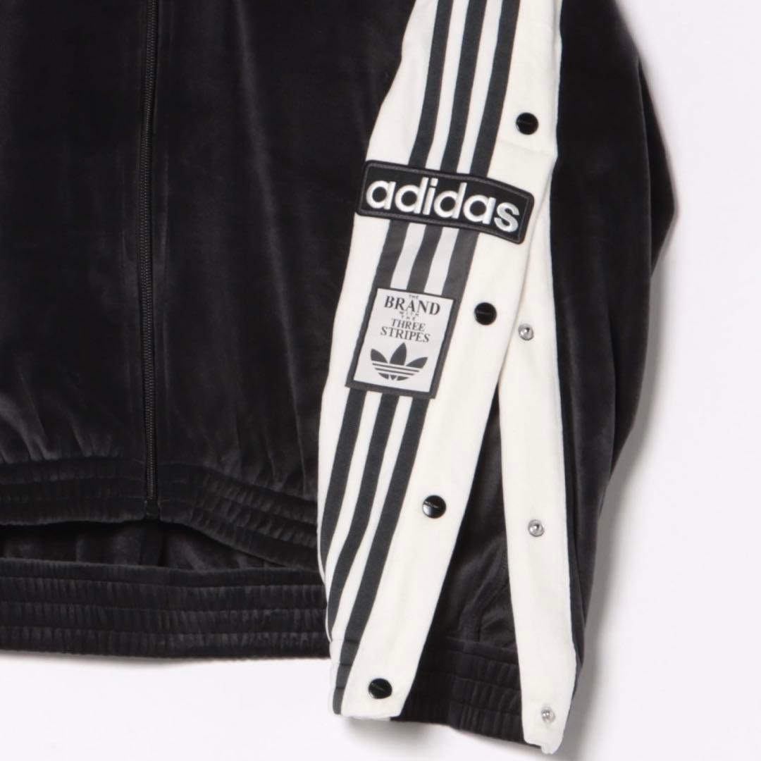 新品M⭐️adidas アディブレイク ベロア トラックトップ&パンツ セット 黒