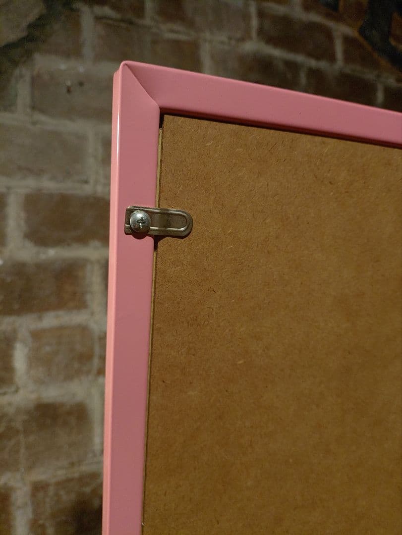 昭和レトロ　スタンドミラー　ハイビスカス　ピンク　ビンテージ　アイアンフレーム