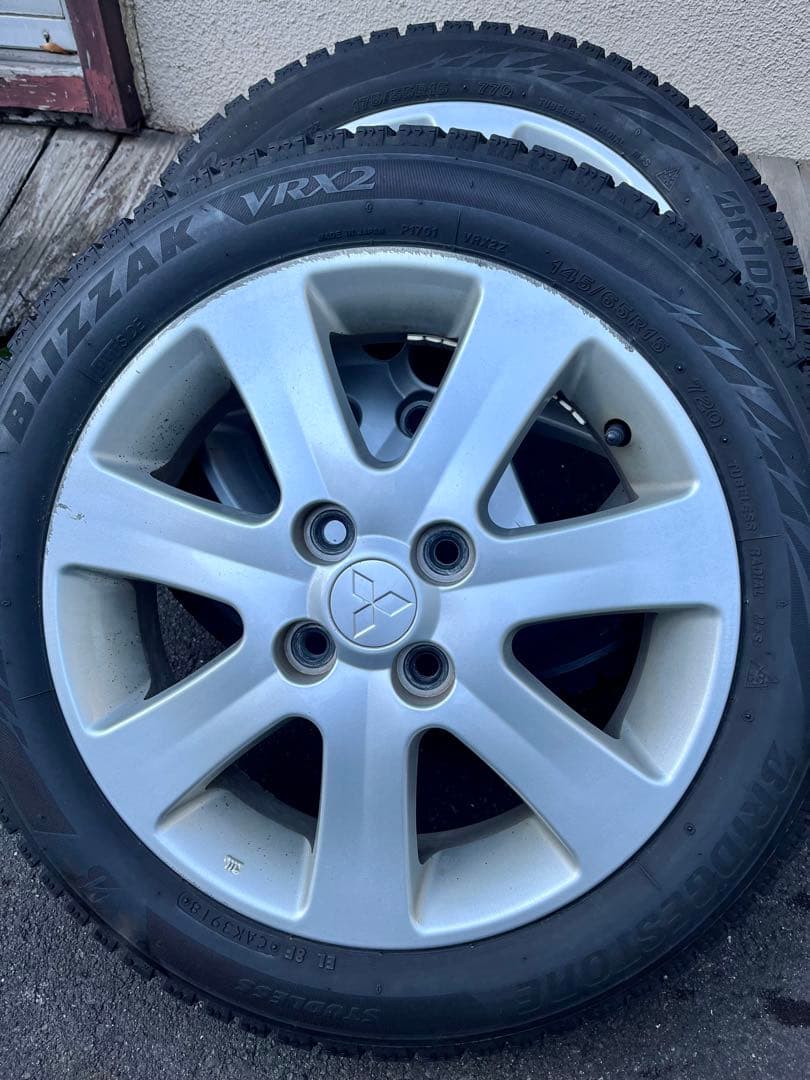 三菱アイ 、アイミーブ純正アルミホイール　ブリヂストン　スタッドレスセット