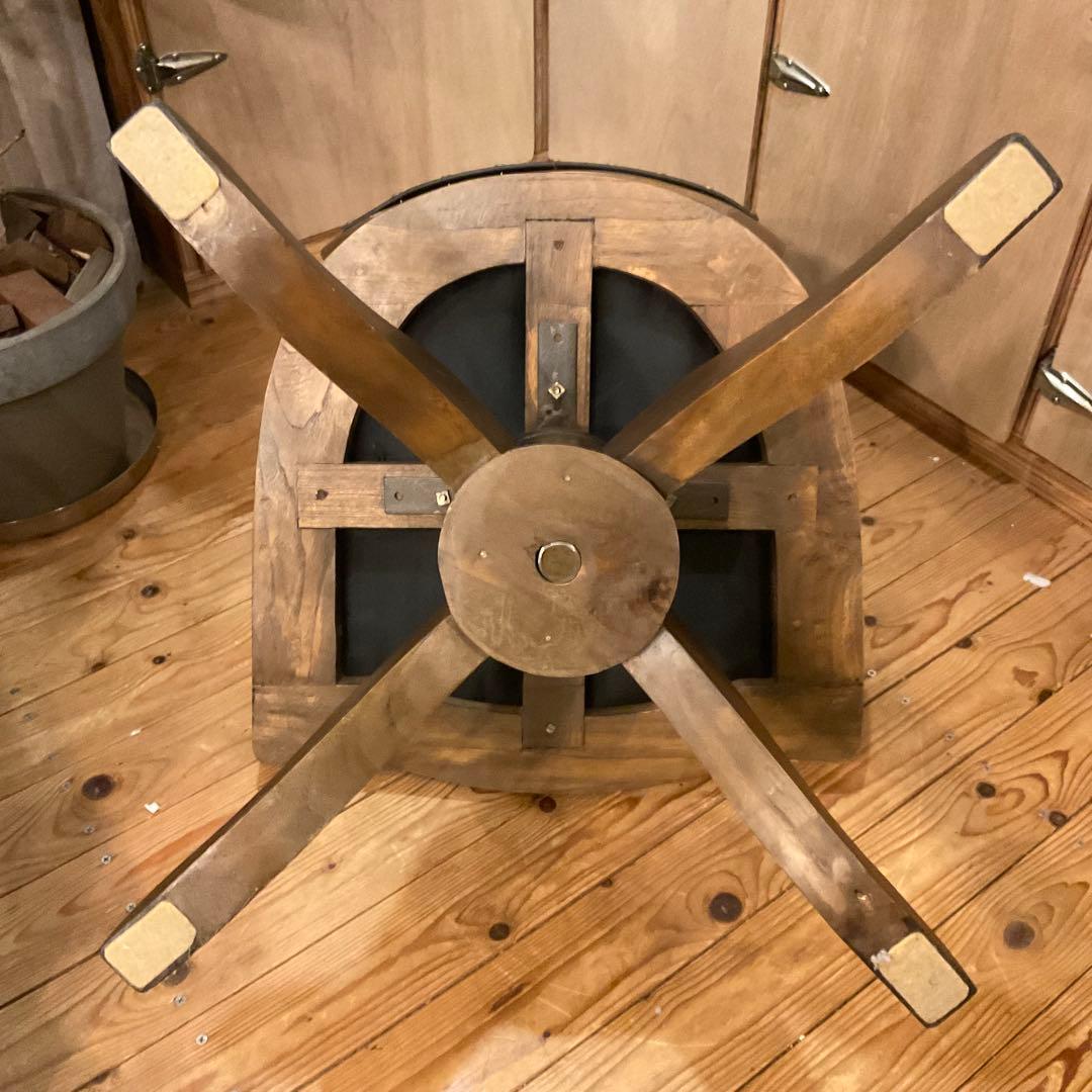 回転チェア ヴィンテージ オフィスチェア 木製 デスクチェア 椅子 レトロl