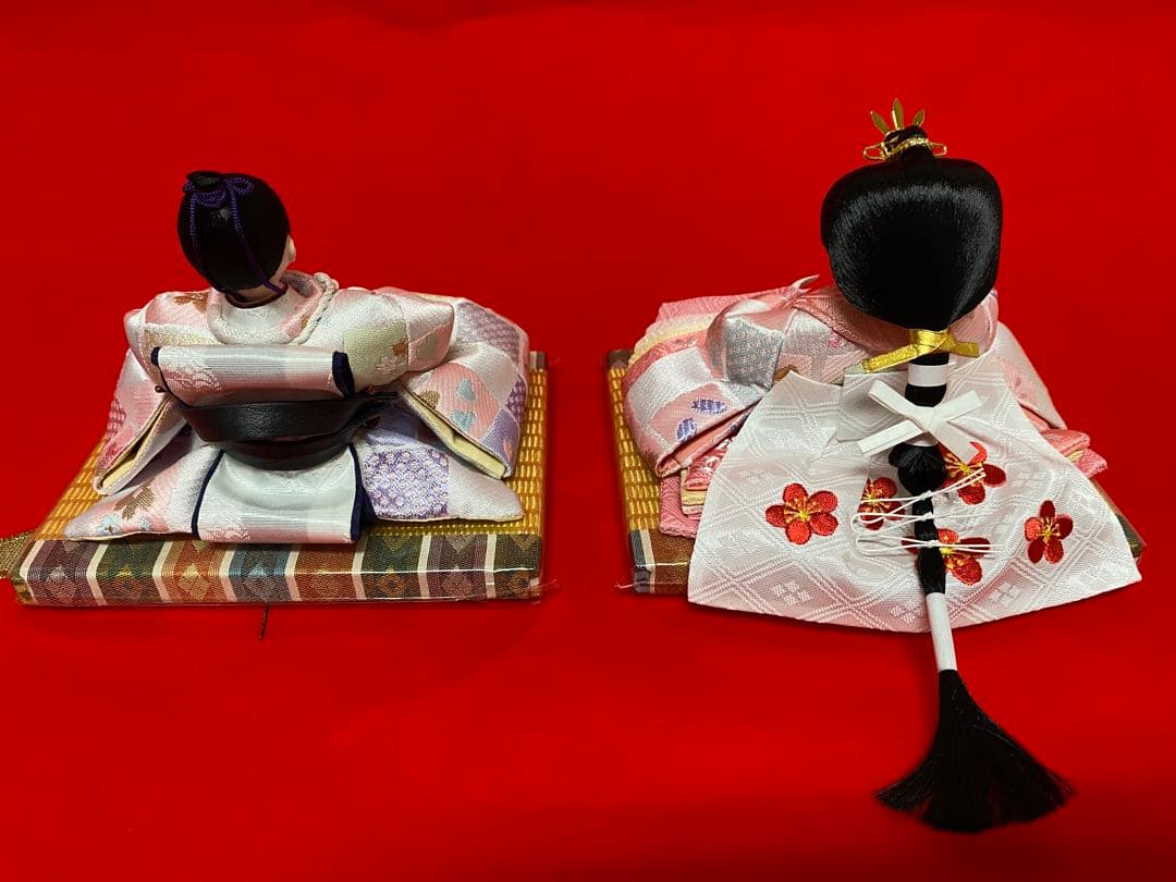 東京久月　雛人形うさぎ付親王飾り収納セット・間口約４５×奥行約２７×高さ約４２㎝