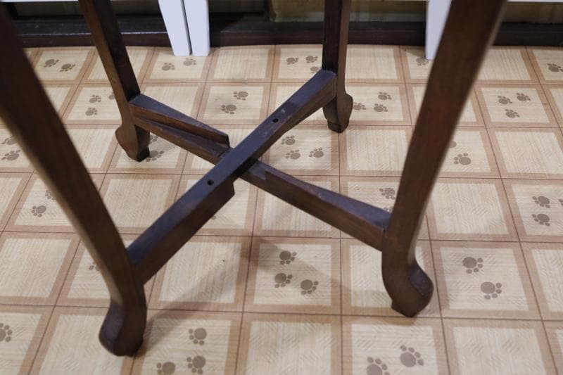 ◆象嵌寄木細工　八角形アンティークテーブル　 飾り台　サイドテーブル木製