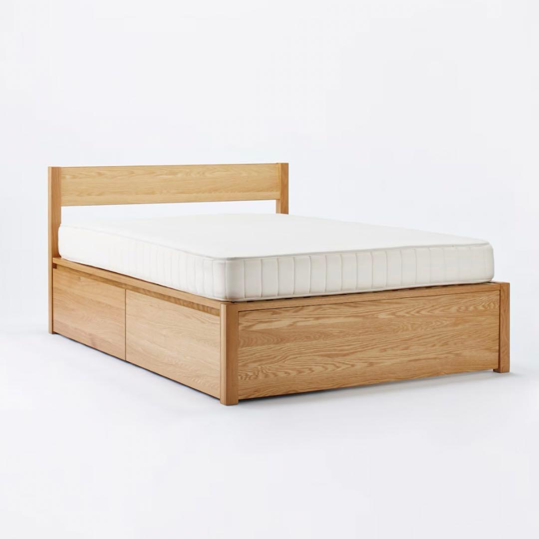 無印良品　ベッドフレーム　ベッド下収納2個セット