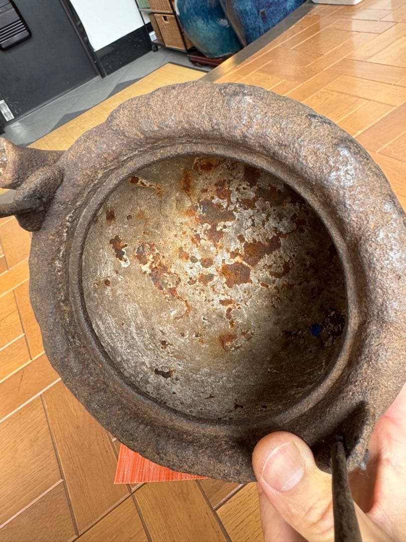 鉄瓶 高さ23cm 水漏れなし