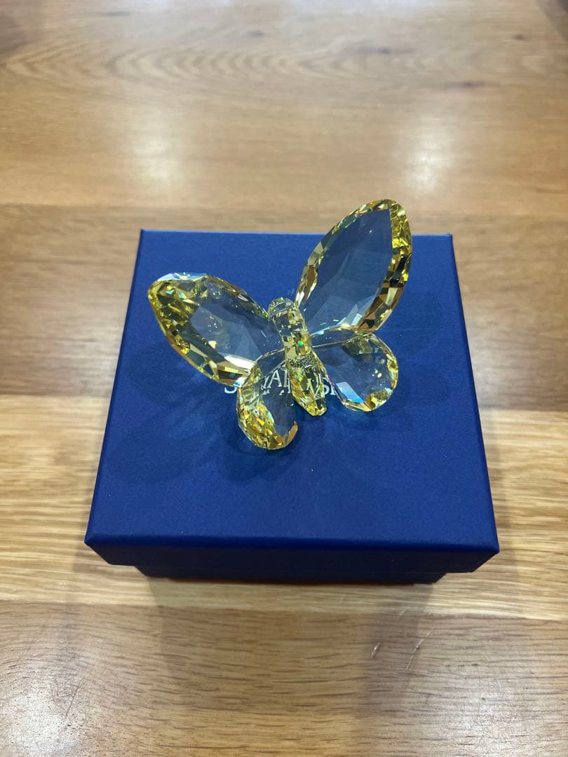 スワロフスキー SWAROVSKI クリスタル 蝶 バタフライ 置物